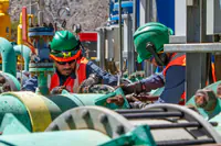 Trabajos de mantenimiento en bancos de flotación